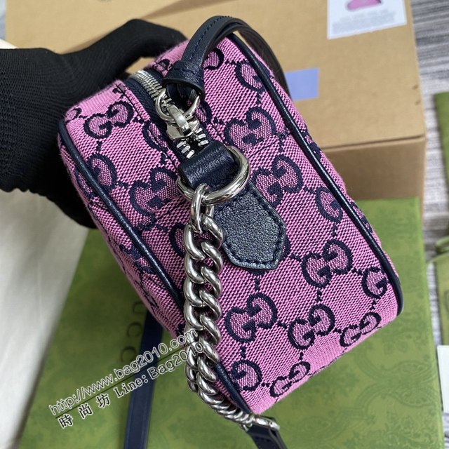 Gucci新款女包 古馳GG Marmont系列單肩斜挎包 Gucci相機包 447632  ydg3260